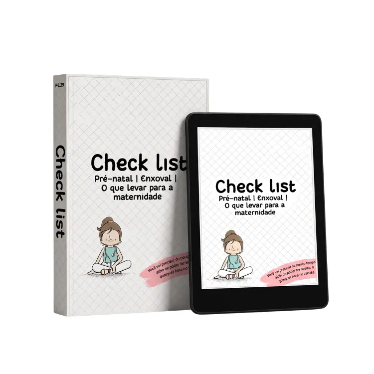 Capa do Bônus 2 — Check list completo do pré-natal aos primeiros dias do bebê
