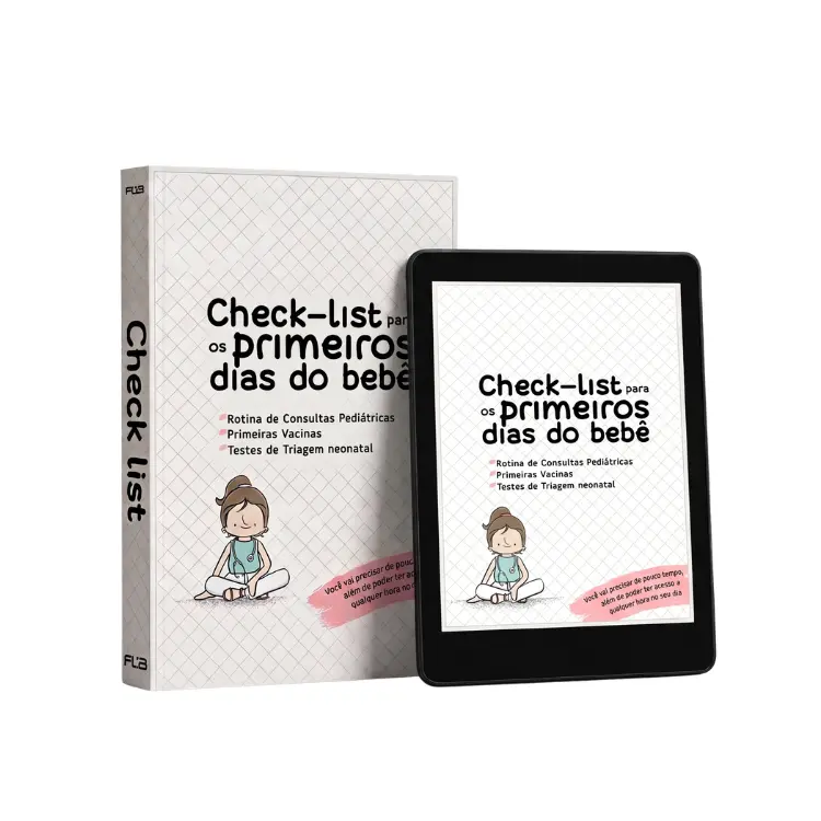 Capa do Bônus 1 — Check list dos primeiros dias do bebê