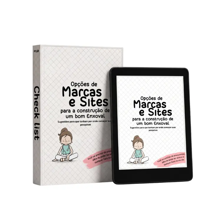 Capa do Bônus 3 — Opções de marcas e sites para a construção de um bom enxoval